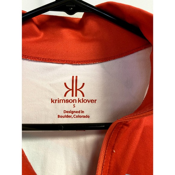 KRIMSON KLOVER Elevation Ski Base Layer 1/2 Zip Pullover in Cherry Tomato S - Picture 4 of 6